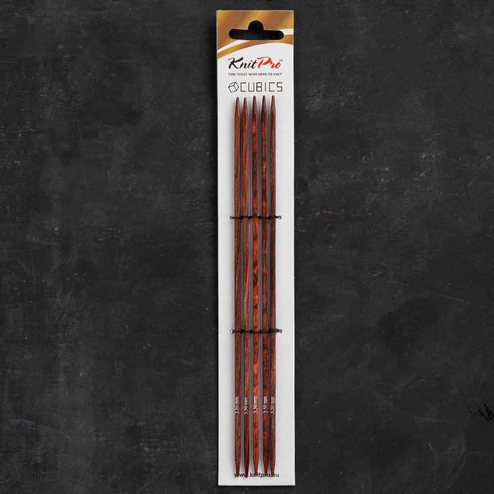 Knitpro Symfonie Cubics 3.5mm 20cm Kübik Çorap Şişi - 25111